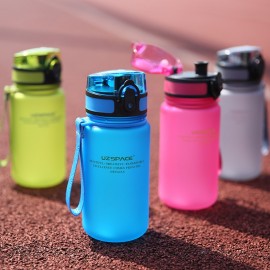 UZSPACE 350ML Water bottle Kid Cartoon Lovely Eco-friendly Plastic Shaker Sport Drink My Bottle Portable leakproof Drinkware