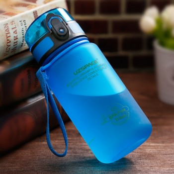 UZSPACE 350ML Water bottle Kid Cartoon Lovely Eco-friendly Plastic Shaker Sport Drink My Bottle Portable leakproof Drinkware