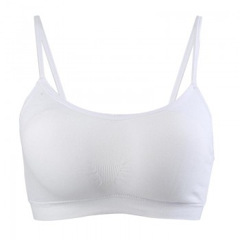 Lady Womens Seamless Padded Wirefree Comfort Bra yoga Thin vest strap yoga sports bra home bra 6 colors