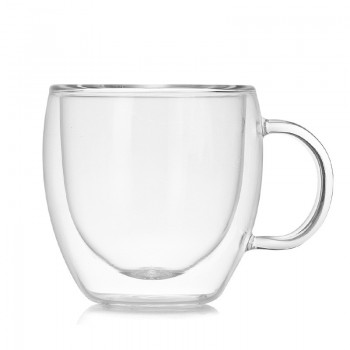 Simple style Coffee Cups Tea Set Mugs Beer Drink Office Mug Transparent Drinkware Double Glass Cup