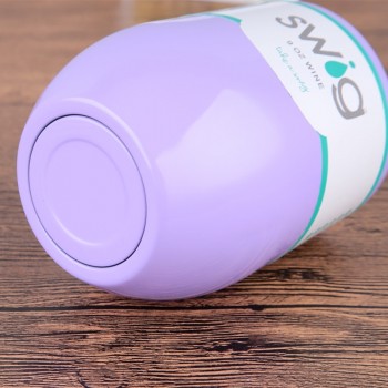 Swig Wine Cups Swig Cup Insulated Thermos Coffee Mug Vacuum Thermos Cup Travel Mug Swig Tumber 9OZ Egg Shaped cup Wine beer Mug