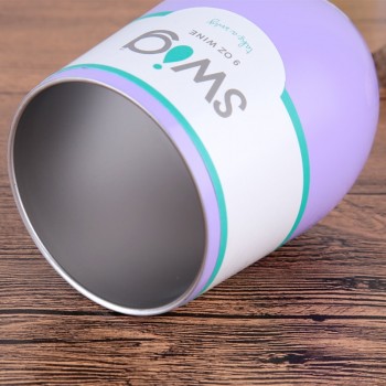 Swig Wine Cups Swig Cup Insulated Thermos Coffee Mug Vacuum Thermos Cup Travel Mug Swig Tumber 9OZ Egg Shaped cup Wine beer Mug