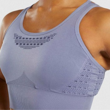 Womens Seamless bra backless workout gym bra high impact pink yoga bra padded yoga top push up sports bra gym crop top