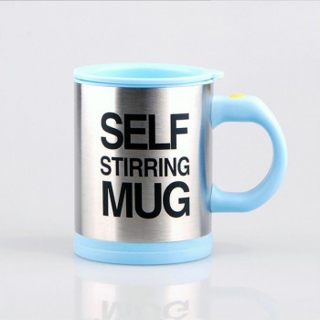BAISPO 400Ml Mug Automatic Electric Lazy Self Stirring Mug Automatic Coffee Milk Mixing  Mug Tea  Smart Stainless Steel Mix cup