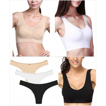 Women Fitness Yoga Sports Top Bra For Running Gym Padded Wire Stretch Free Shake Proof Underwear Solid Color Fitness Bra