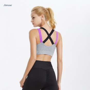 B004 free shipping 2018 hot sale Women Yoga Bra Push Up Sports Bra Adjustable Spaghetti Straps Gym Running Padded Athletic Vest