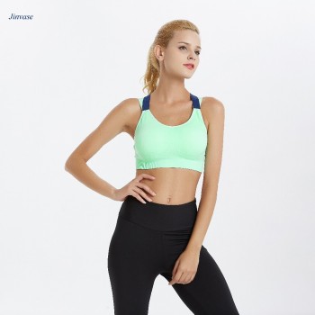 B004 free shipping 2018 hot sale Women Yoga Bra Push Up Sports Bra Adjustable Spaghetti Straps Gym Running Padded Athletic Vest