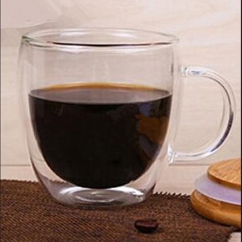 250ml Double Coffee Mugs With the Handle Mugs Drinking Insulation Double Wall Glass Tea Cup Creative Gift Drinkware Milk