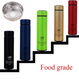 Insulate Tea Water Bottle With Strainer Thermo Coffee 304 Stainless Steel Thermal Termos Vacuum Flask Insulate 500ml Drinkware
