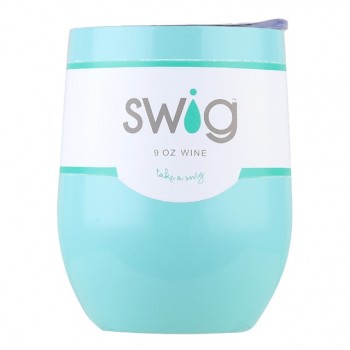 Christmas Gift Swig Cups 9oz/6oz Egg Shaped Cup 304 Stainless Steel Tumber Mug with Lid Wine Beer Cup Vacuum Thermos Rose Gold