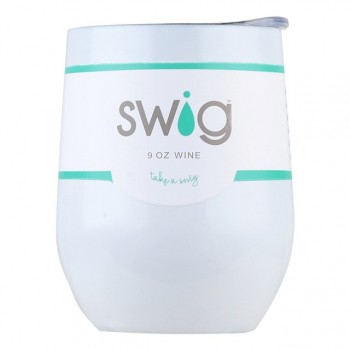 Christmas Gift Swig Cups 9oz/6oz Egg Shaped Cup 304 Stainless Steel Tumber Mug with Lid Wine Beer Cup Vacuum Thermos Rose Gold