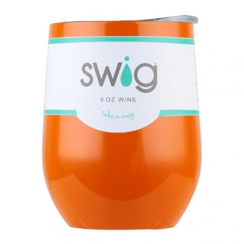Christmas Gift Swig Cups 9oz/6oz Egg Shaped Cup 304 Stainless Steel Tumber Mug with Lid Wine Beer Cup Vacuum Thermos Rose Gold