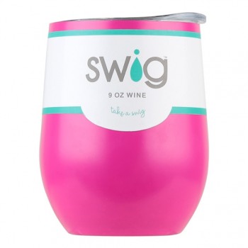 Christmas Gift Swig Cups 9oz/6oz Egg Shaped Cup 304 Stainless Steel Tumber Mug with Lid Wine Beer Cup Vacuum Thermos Rose Gold