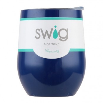 Christmas Gift Swig Cups 9oz/6oz Egg Shaped Cup 304 Stainless Steel Tumber Mug with Lid Wine Beer Cup Vacuum Thermos Rose Gold