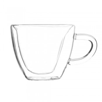 Heart Love Shaped Transparent Glass Double Wall Milk Glass Cup Coffee Tea Milk Beer Cup Juice Mug Heat Resistance Drinkware