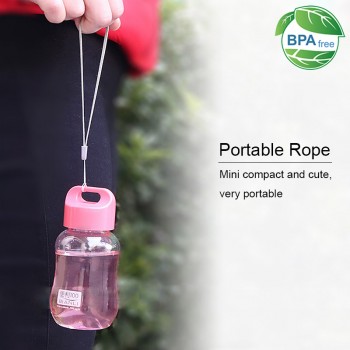 BORREY 180Ml Plastic Colorful Water Bottle Bpa Free Portable School Water Bottles For Children Kids Mini Cute Bottle For Water