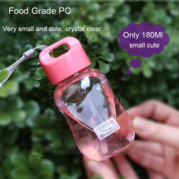 BORREY 180Ml Plastic Colorful Water Bottle Bpa Free Portable School Water Bottles For Children Kids Mini Cute Bottle For Water