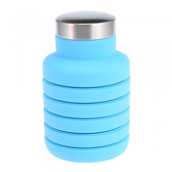 Water Bottle Portable Silicone Retractable Folding Water Bottle Outdoor Travel Telescopic Collapsible Bottle Plastic With Lid