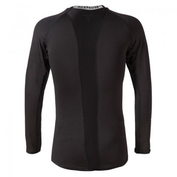 New Arrival  KANPAUSE Mens Long Sleeve Compression Training T-shirt Running Tight T-shirt Sportswear