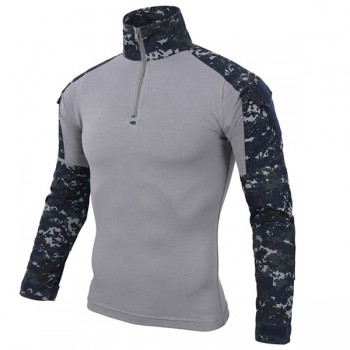 Camouflage Military Tactical Combat Long Sleeve Shirt Force Multicam Camo Army Men T-Shirt Hiking Hunting Climbing Shooting