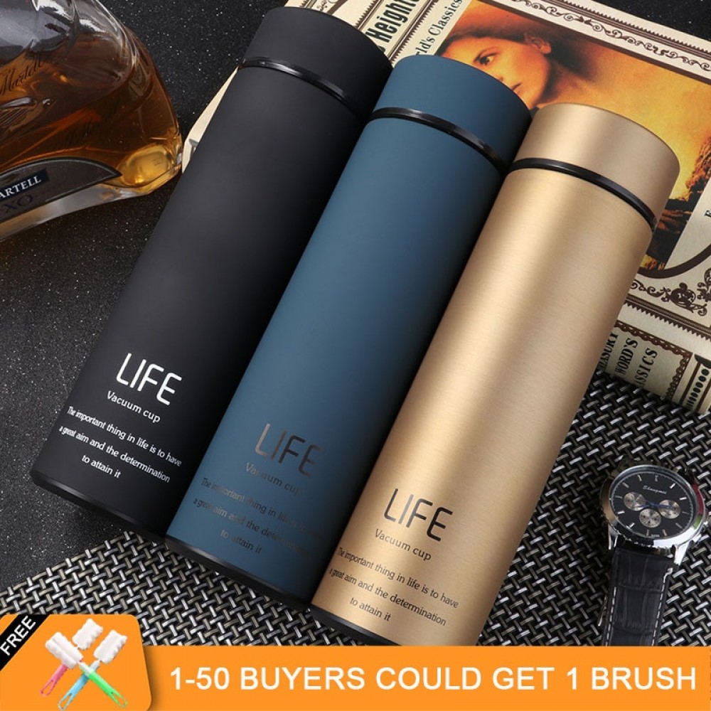ZOOOBE Thermos Tea Vacuum Flask With  Filter Stainless Steel 304 Thermal Cup Coffee Mug Water Bottle Office Business Home Thermo