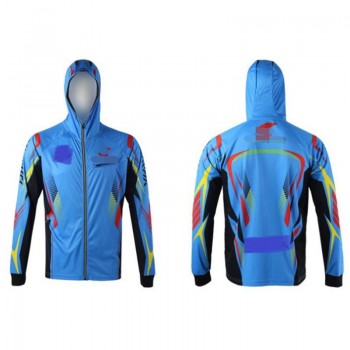 New 2018 Fishing Clothing Gray Breathable Sunscreen Shirt Men Quick Drying Upf 50+ Long Sleeve Hooded Sport Fishing Shirts