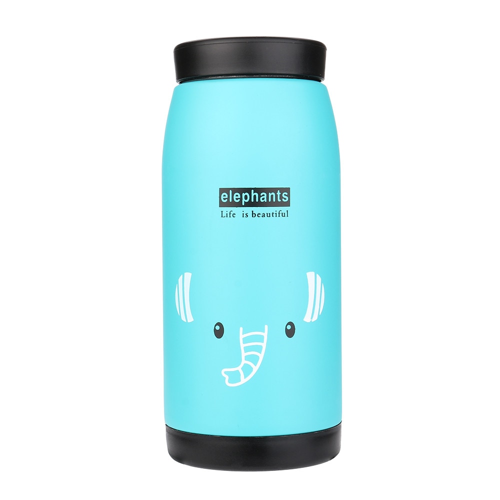 Portable Tour Water Bottle For Sports Camping Mini Vacuum Mug Cute Animal Kid Thermos Stainless Steel Hot Water Bottle