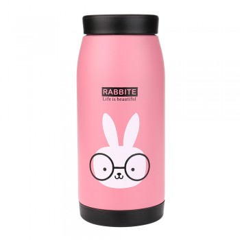 Portable Tour Water Bottle For Sports Camping Mini Vacuum Mug Cute Animal Kid Thermos Stainless Steel Hot Water Bottle