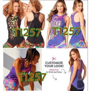 S M L Woman Dance vest Team Tank racerback black/purple T1257 T1239 T1133