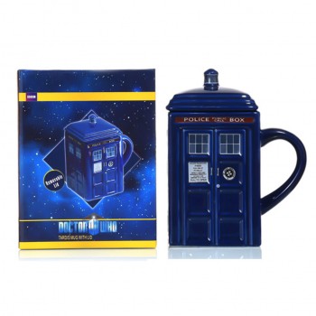 Doctor Who Tardis Police Box Ceramic Mug Cup With Lid Cover For Tea Coffee Mug Funny Creative Gift Christmas Presents Kids Men