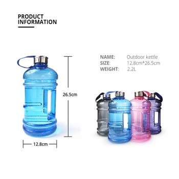 2200ml/1000ml Gym Sports Water Bottle bpa Outdoor Capacity Gym Half Gallon Fitness Training Camping Running Workout Bottles