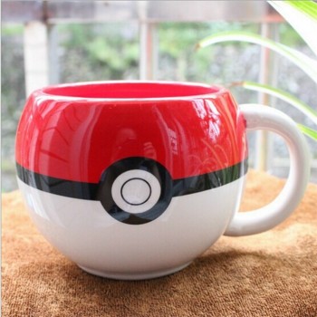 Pokemon Go Poke Ball Pikachu Coffee Mug Cartoon Anime Game  Mugs Handgrip Ceramic for Children Christmas Gift