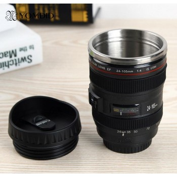 stainless steel SLR Camera EF24-105mm Coffee Lens Mug  1:1 scale caniam coffee mug creative gift