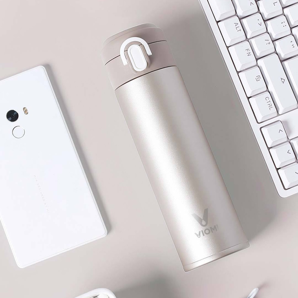 Xiaomi mi Mijia VIOMI 300ml Original Stainless Steel Vacuum 24 Hours Flask Water Smart Bottle Thermos Single Hand ON XJ