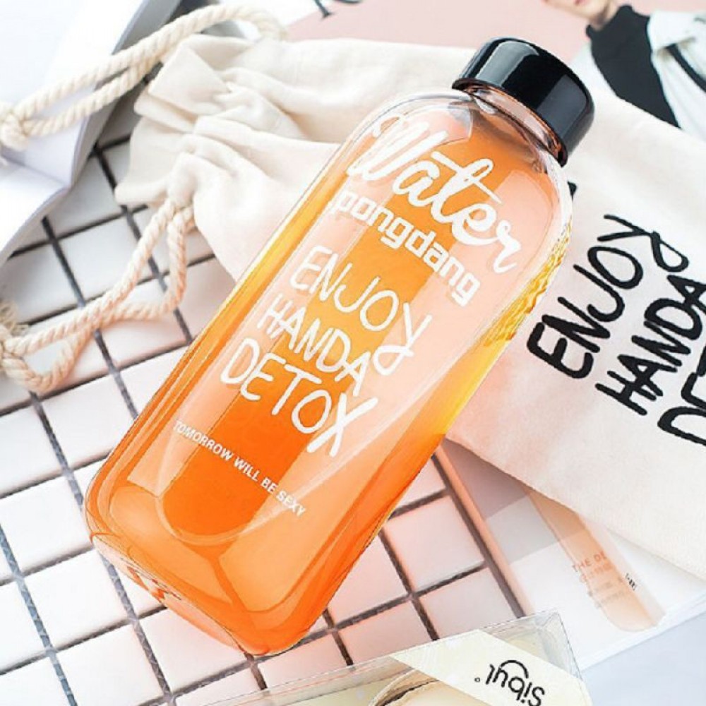 1000ml 600ml my lemon water bottle plastic bottles lovely bootle Transparent botle Portable botella de agua sport drink garrafas