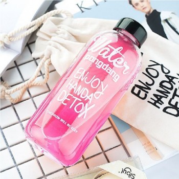 1000ml 600ml my lemon water bottle plastic bottles lovely bootle Transparent botle Portable botella de agua sport drink garrafas