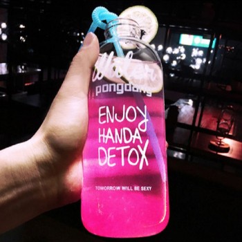 1000ml 600ml my lemon water bottle plastic bottles lovely bootle Transparent botle Portable botella de agua sport drink garrafas