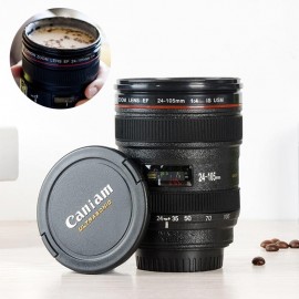 300-400ml Camera Lens Shaped Mug With Lid Vacuum Flasks Coffee Mugs Tea Cup Novelty Gifts Caneca Drinkware Travel Hiking