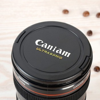300-400ml Camera Lens Shaped Mug With Lid Vacuum Flasks Coffee Mugs Tea Cup Novelty Gifts Caneca Drinkware Travel Hiking