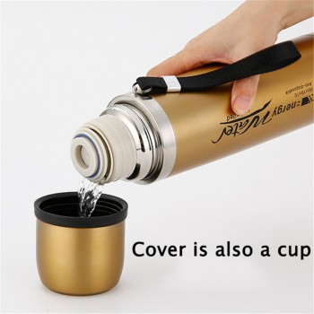 BAISPO Large Capacity Thermos Vacuum Flasks Stainless Steel Thermal Bottle 1000ml Drinkware Outdoor Cup Steel Travel Tumbler