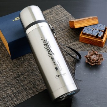 BAISPO Large Capacity Thermos Vacuum Flasks Stainless Steel Thermal Bottle 1000ml Drinkware Outdoor Cup Steel Travel Tumbler