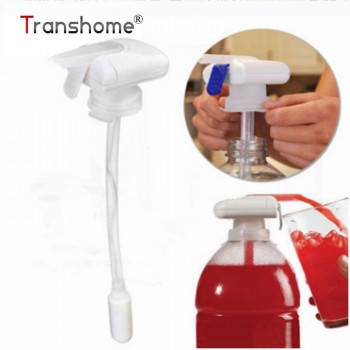 Transhome Magic tap Creative Beverage Drink Dispenser Electric Automatic Drinking Straw Fruit Juice Milk Drinks Suck Tools
