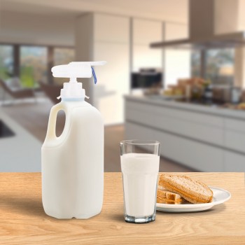 Transhome Magic tap Creative Beverage Drink Dispenser Electric Automatic Drinking Straw Fruit Juice Milk Drinks Suck Tools