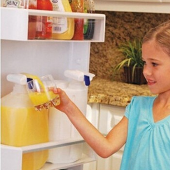Transhome Magic tap Creative Beverage Drink Dispenser Electric Automatic Drinking Straw Fruit Juice Milk Drinks Suck Tools