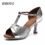 Hot sale Womens  Girls Ballroom Latin Tango Dance Shoes heeled 7cm / 5cm Sales Silver Gold Black Brown color wholesale WZSP22-1