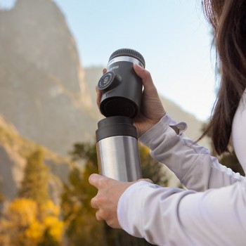 Wacaco Nanovessel,3-in-1 Vacuum Insulated Flask-Tumbler,Tea Infuser and Water Tank.Thermos Cup Accessory for Nanopresso Machine.