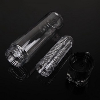 800 ml Portable Infuser Glass Water Bottle Sports Lemon Juice Bottle Flip Lid for kitchen table Camping travel outdoor