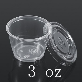 50Pcs food grade PP Sauce Cups Disposable dips Salad Sauce Chutney Cups Boxes With Lids Sauce Food Container