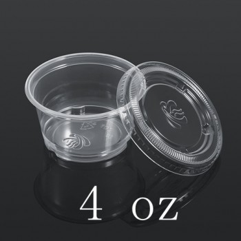 50Pcs food grade PP Sauce Cups Disposable dips Salad Sauce Chutney Cups Boxes With Lids Sauce Food Container
