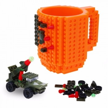 350ml Creative Milk Mug Coffee Cup Creative Build-on Brick Mug Cups Drinking Water Holder for LEGO Building Blocks Design